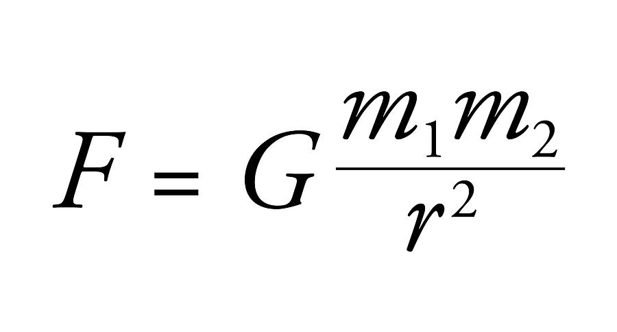 Newton's Law Of Universal Gravitation by Science Photo Library