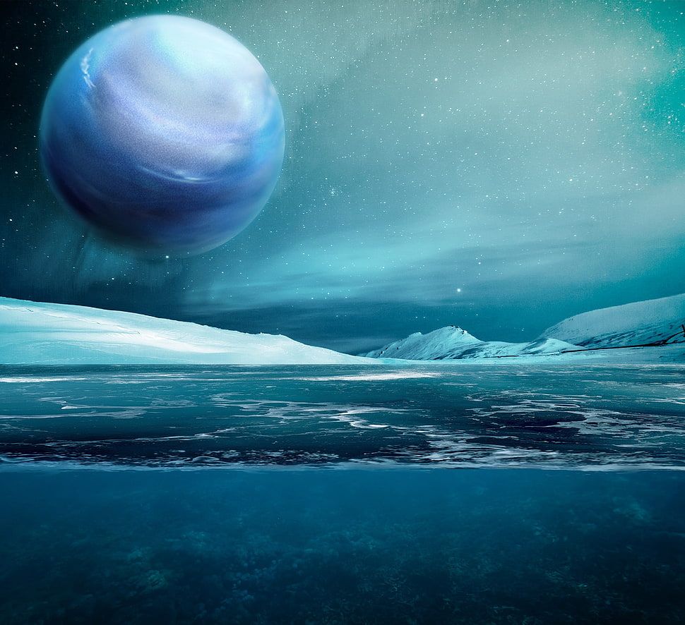 Artistic representation of a sub-Neptune planet