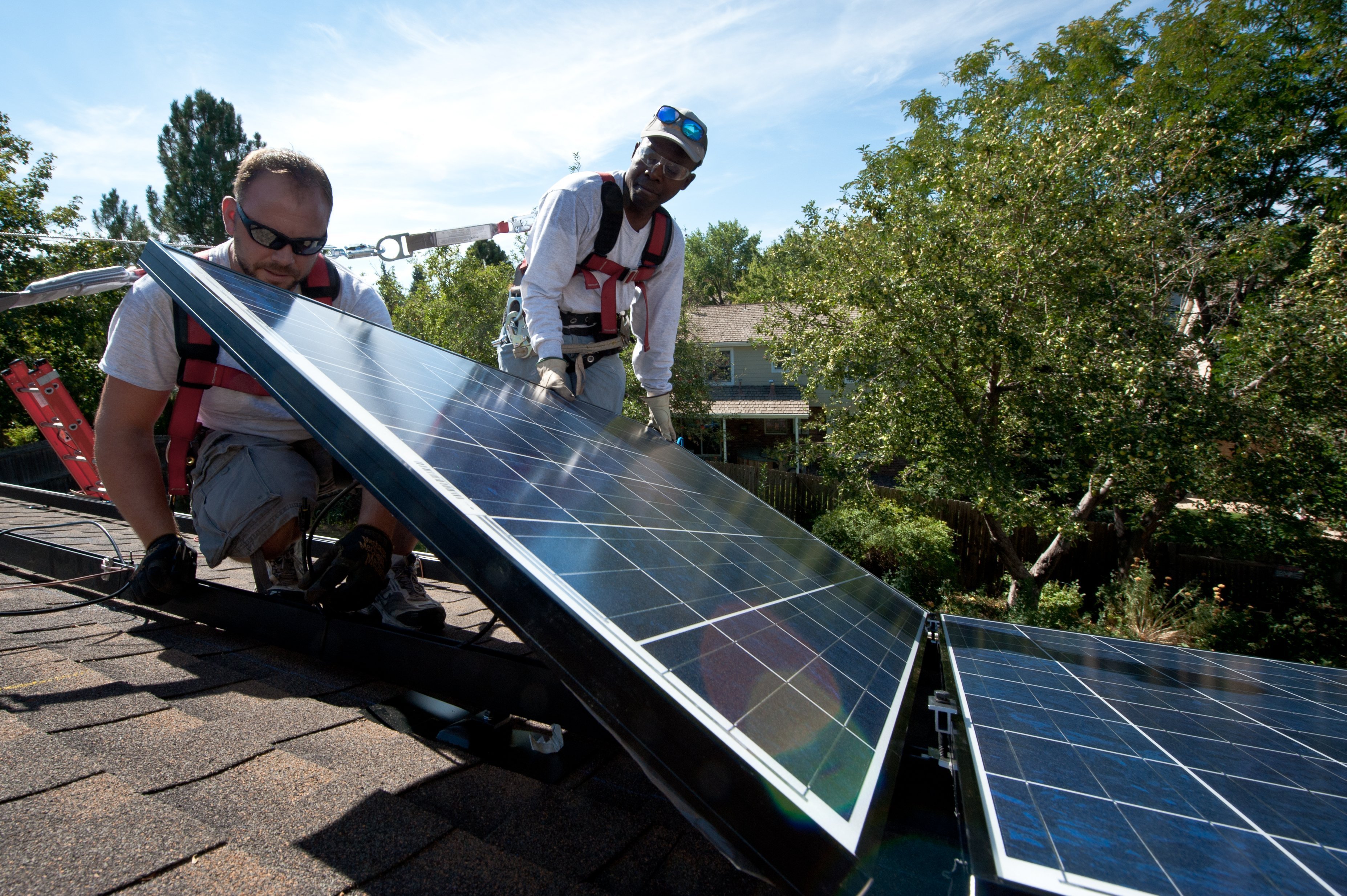 Solar panels installation