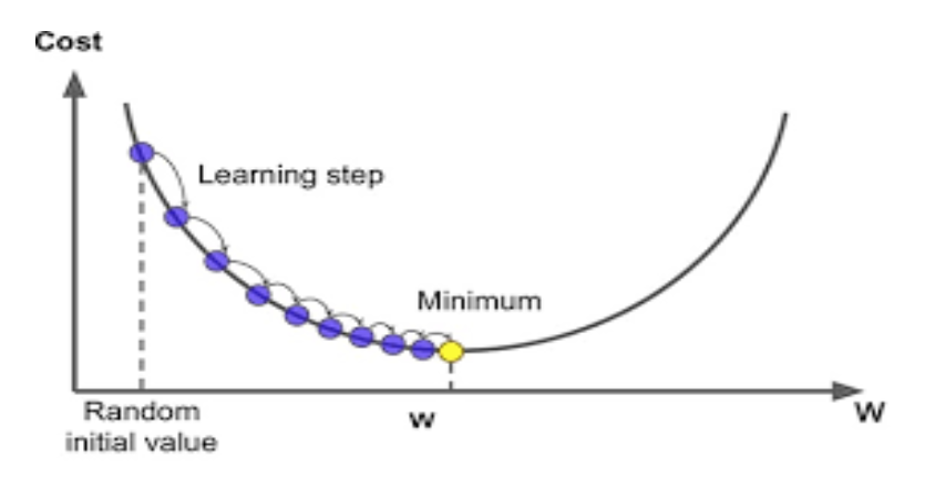 Gradient descent in machine learning