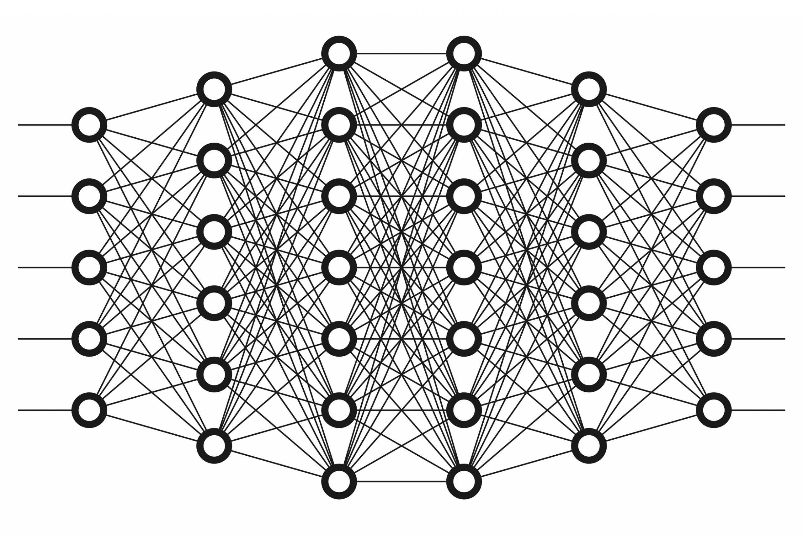 complex neural network diagrams