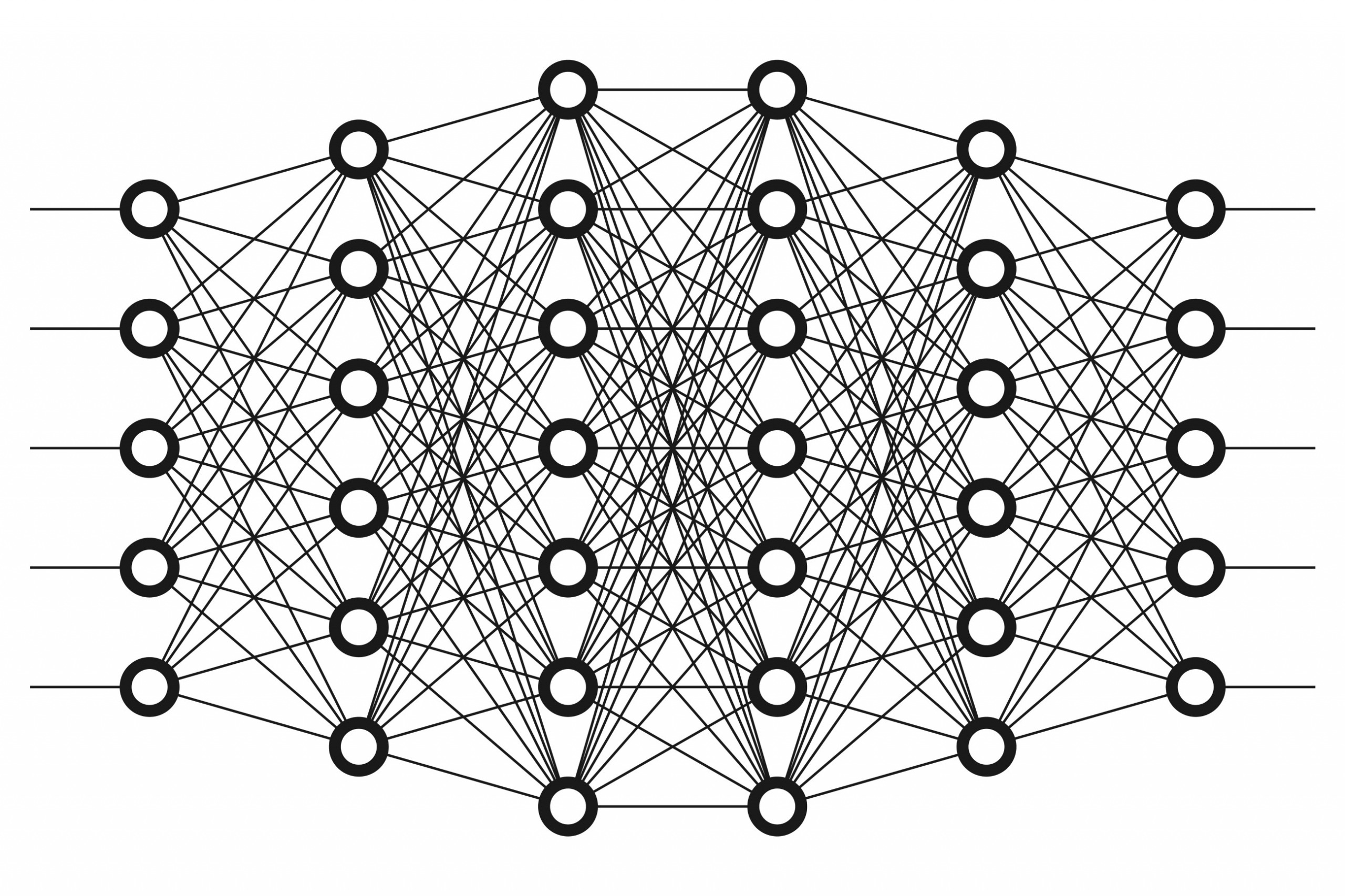 complex neural network diagrams